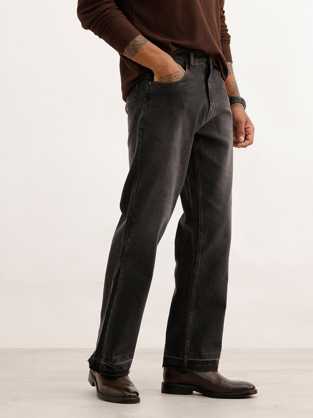 Classic Boot Cut Denim Jeans | Black