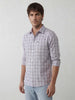 Classic Regular Fit Checkered Shirt | Grey