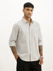 Classic Slim Fit Checkered Shirt | White