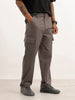 Solid Loose Fit Cargo Trouser | Charcoal