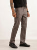 Solid Straight Fit Trouser | Blue