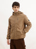 Solid Comfort Fit Hooded Jacket | Brown | WJK02FSCM1002W
