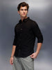 Men's Casual Slim Fit Shirt   |  Black