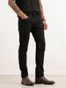 Solid Skinny Fit Denim Jeans | Black