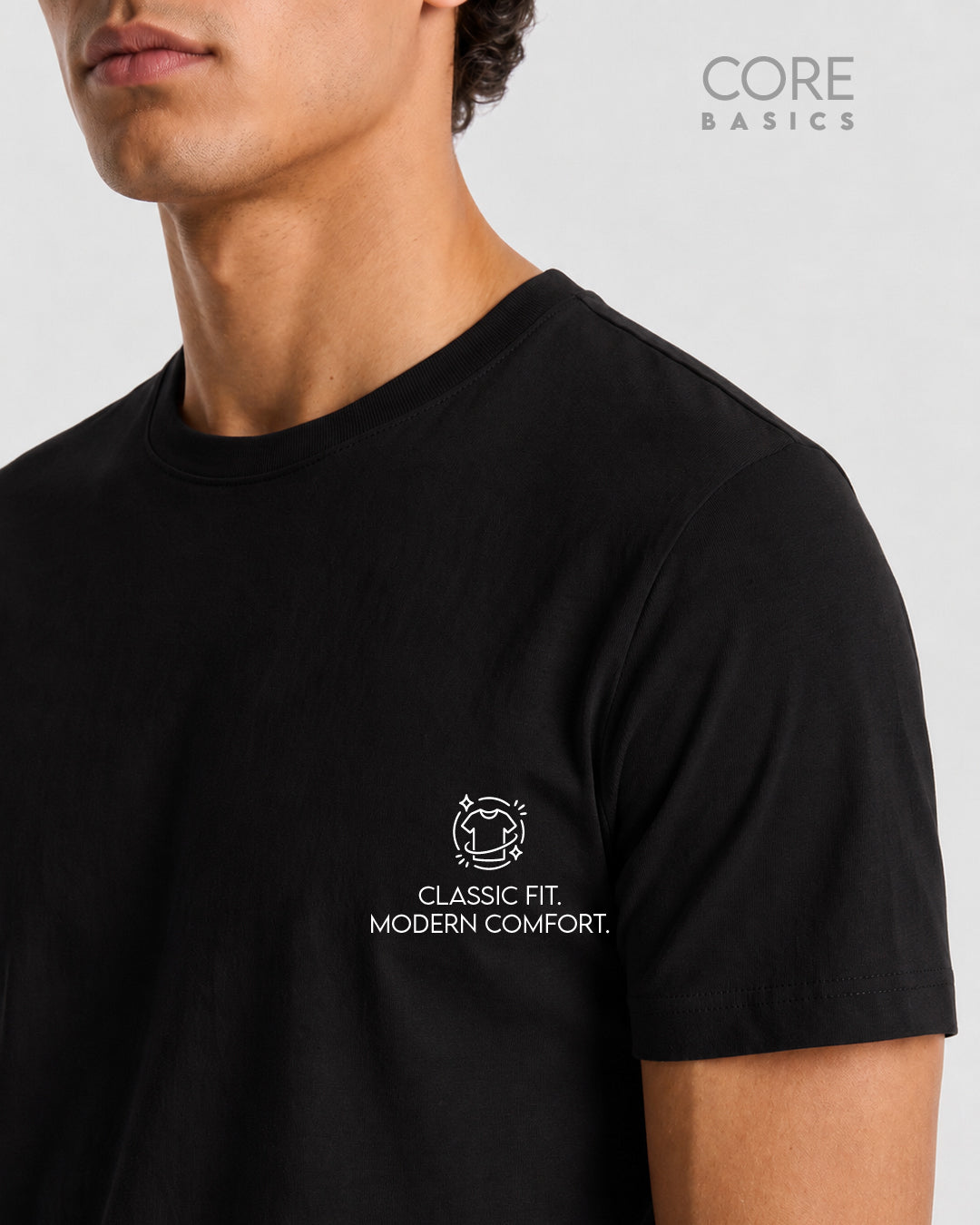 Core Basics Slim Fit T-Shirt 3-Pack | Essential | Multicolor | WTS01HSSL1316W-3