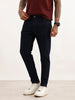 Solid Skinny Crop Fit Denim Jeans | Dark Blue