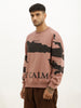 Oversized Placement Printed Sweatshirt | Pink