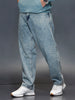 Men's casual loose fit jeans | Blue