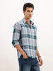 Comfort Fit Full Sleeve Checkered Shirt | Green