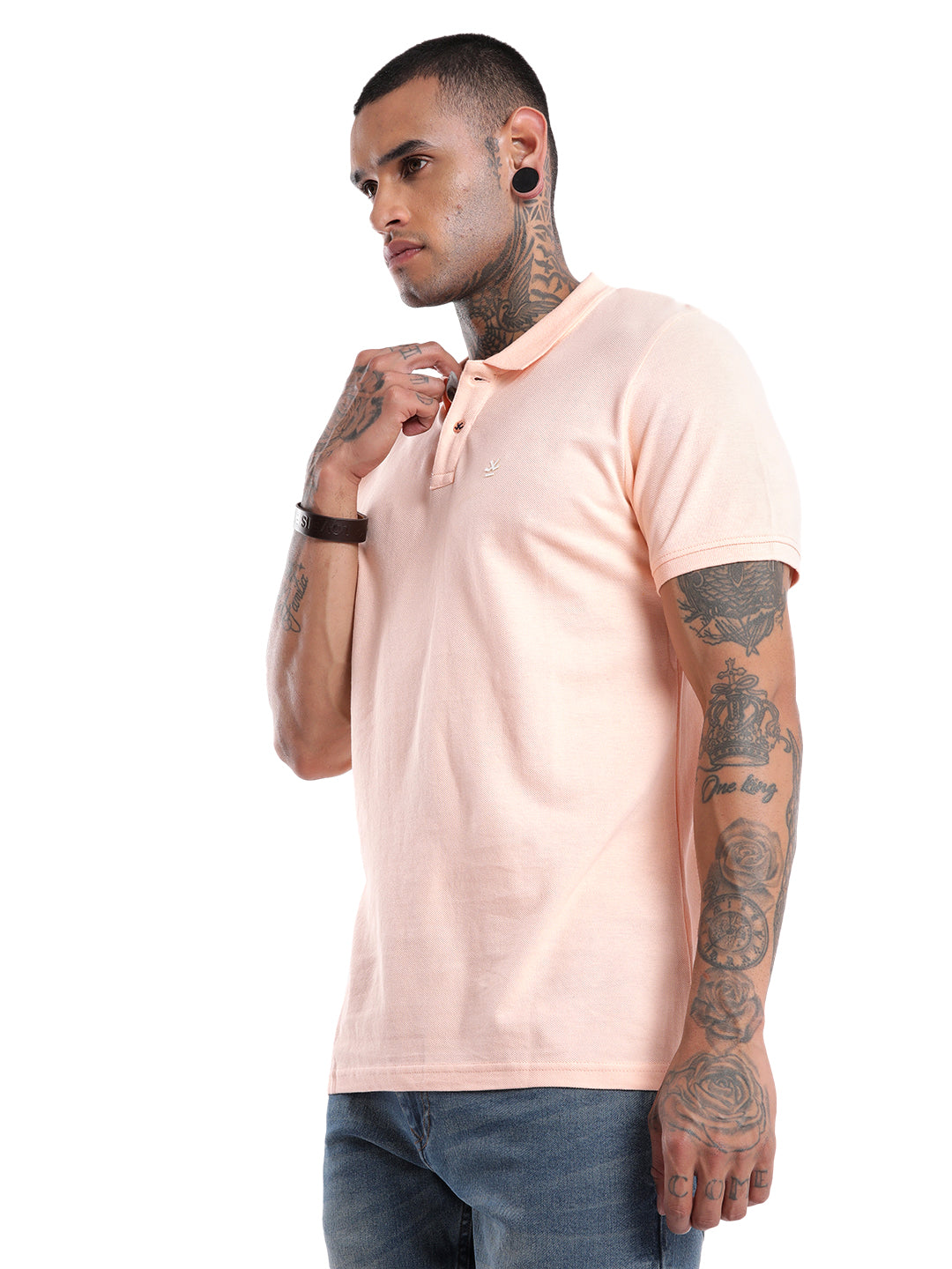 Pique Pink Basic Polo T-Shirt