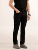Solid Slim Fit Denim Jeans | Black