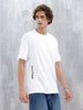 Men’s Oversized Graphic Printed Tee | White
