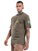 Indian Infantry by A47 Printed Olive T-Shirt