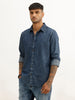Washed Regular Fit Denim Shirt | Blue