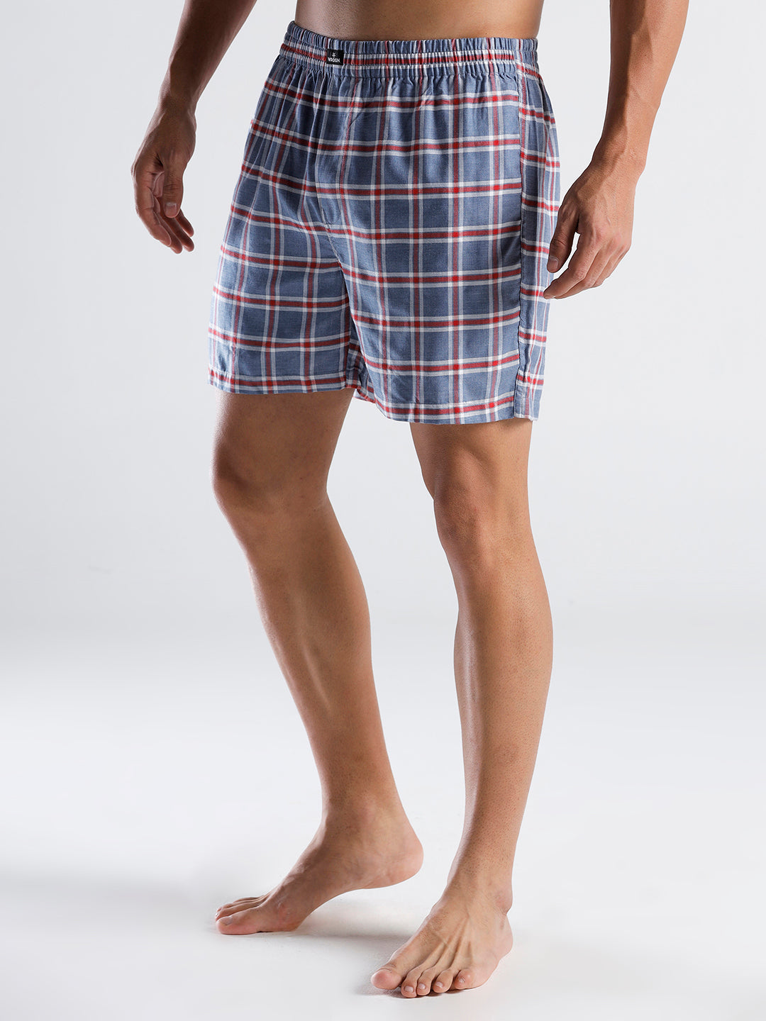 Relaxed Fit Checked Boxer