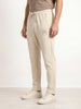 Solid Regular Fit Printed Jogger | Beige
