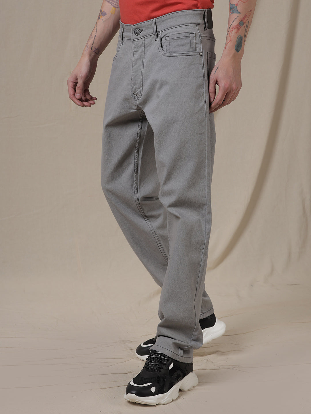 Clean Lines Grey Anti Fit Jeans