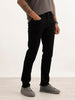 Solid Slim Fit Denim Jeans | Black