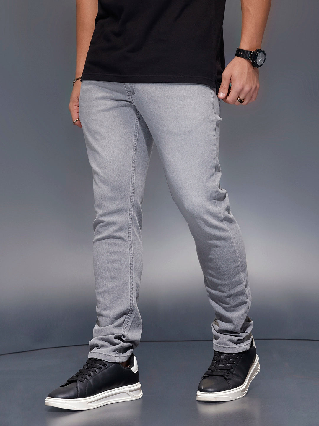 Classic Slim Fit Jeans   |  Grey