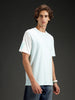 Wrogn Regular Fit Colorblocked T-shirt | Light Blue
