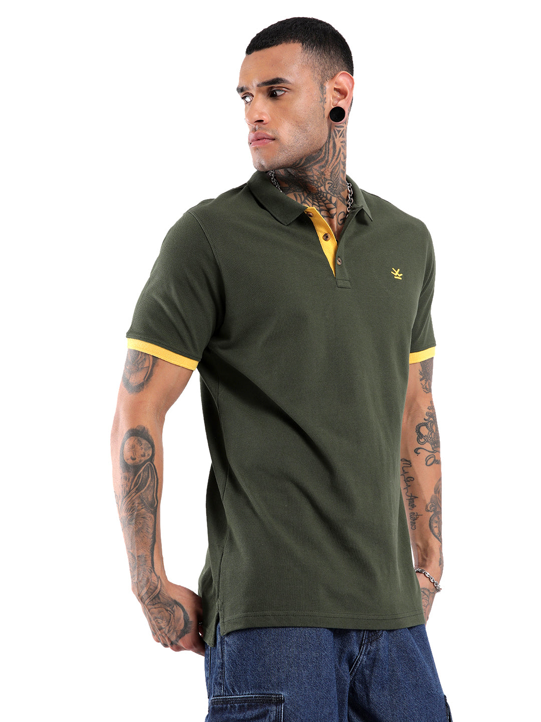 Classic Olive Polo T-Shirt