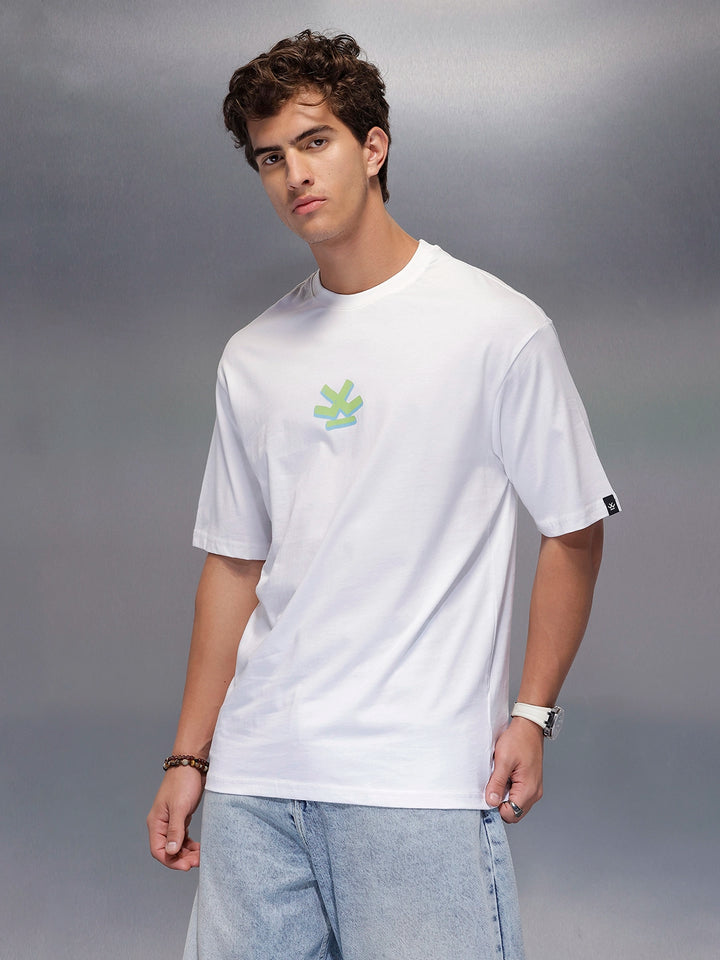 Classic Back Printed T-Shirt   |  White