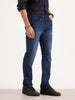 Slim Fit Faded Denim Jeans | Blue