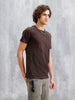 Barbed Wire AOP Slim Fit T-Shirt | Coffee