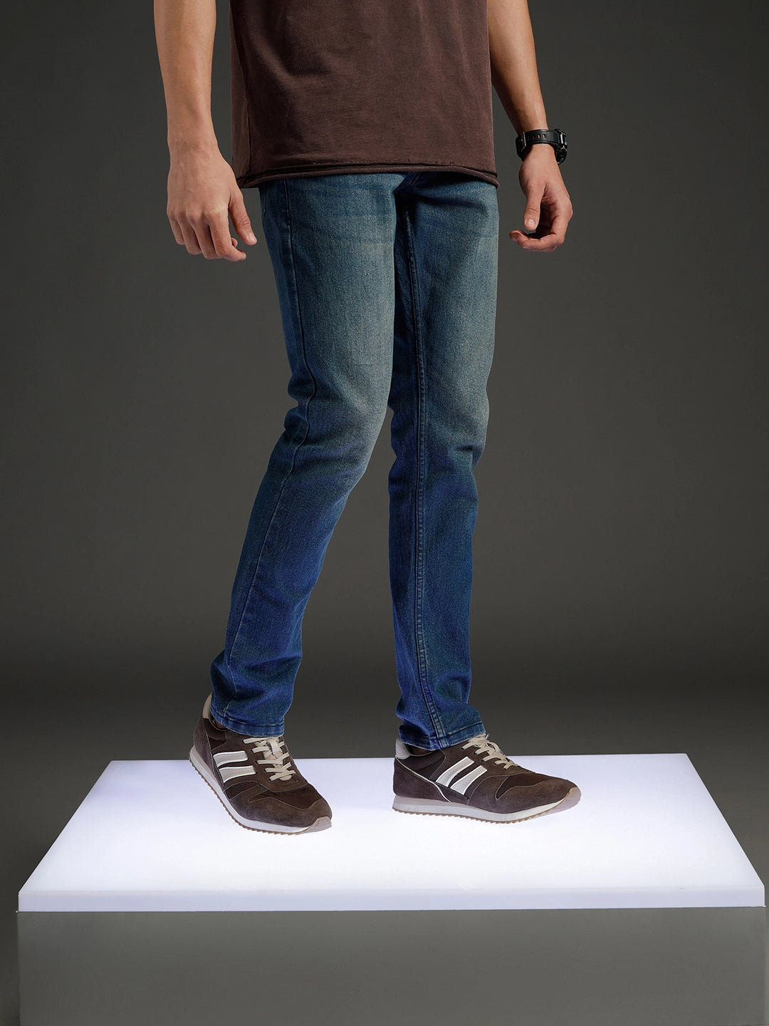 Wrogn Men's Slim Fit Denim Jeans |  Blue