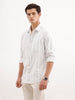 Regular Fit Striped Shirt  | White