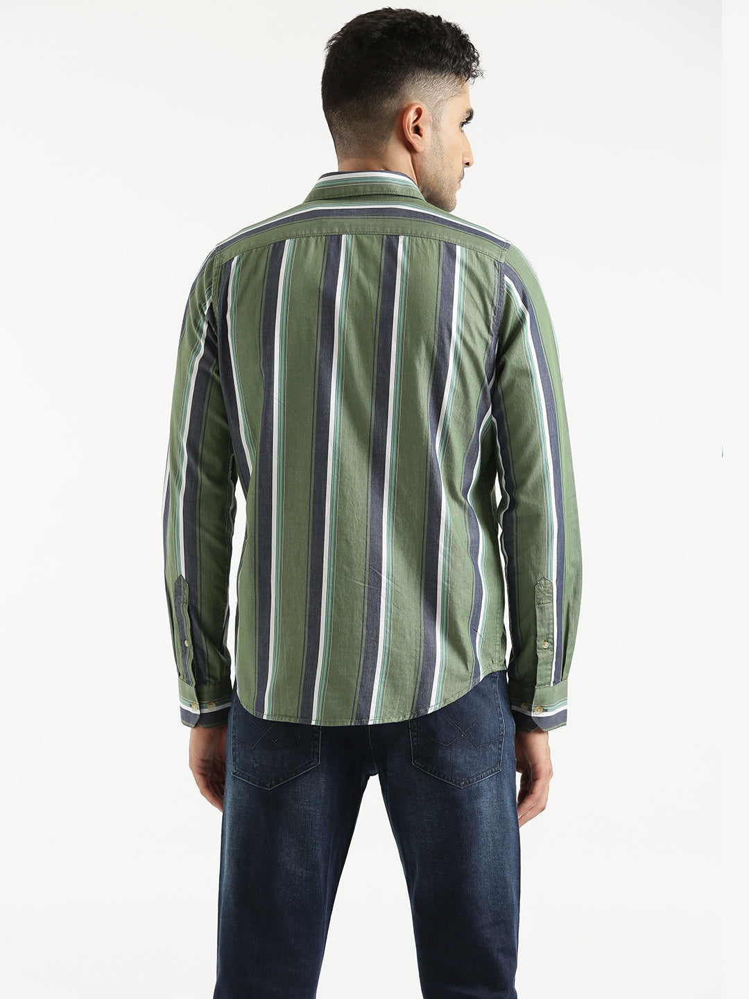 Forest & Sky Striped Shirt