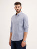 Regular Fit 100% Cotton Shirt | Blue