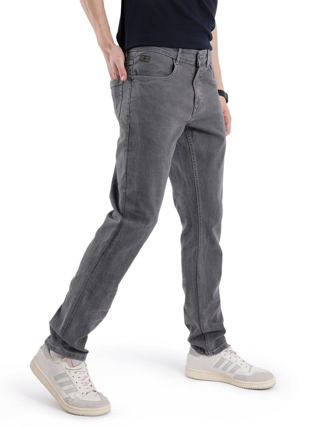 Classic Grey Slim Fit Denim Jeans