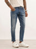 Faded Slim Crop Denim Jeans | Light Blue | WJN0200SL2066S