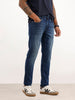 Faded Skinny Fit Denim Jeans | Blue