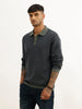 Classic Contrast Collar Knitted T-Shirt | Blue
