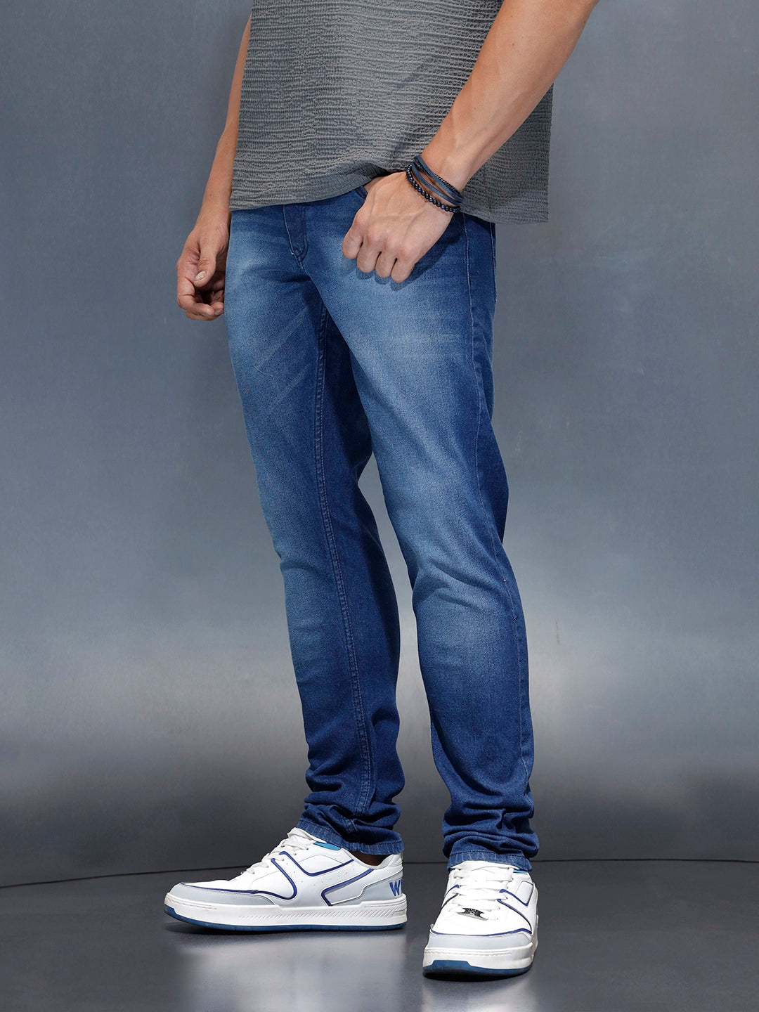 Men's Casual Relaxed Fit Jeans | Blue