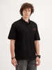 Oversized Back Printed T-Shirt | Black