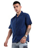 Deep Blue Resort Collar Shirt