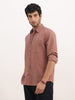 Solid Slim Fit Full Sleeve Shirt | Light Brown