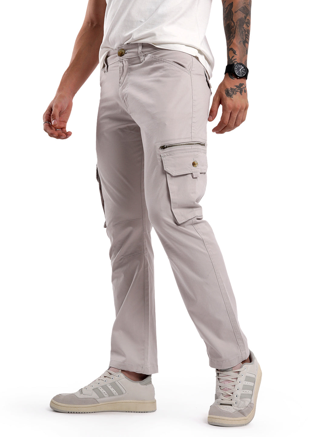 Grey Stone Cargo Trouser