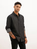 Slim Fit Denim Shirt | Dark Grey