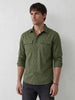 Comfort Fit Double Pocket Shirt | Olive