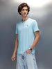 Men’s Regular Fit Graphic T-Shirt by Wrogn | Light Blue