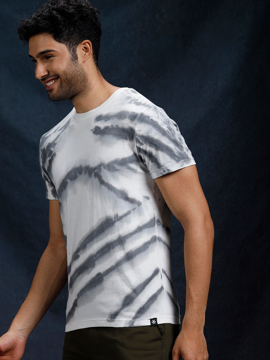 White Tie Dye Design T-Shirt