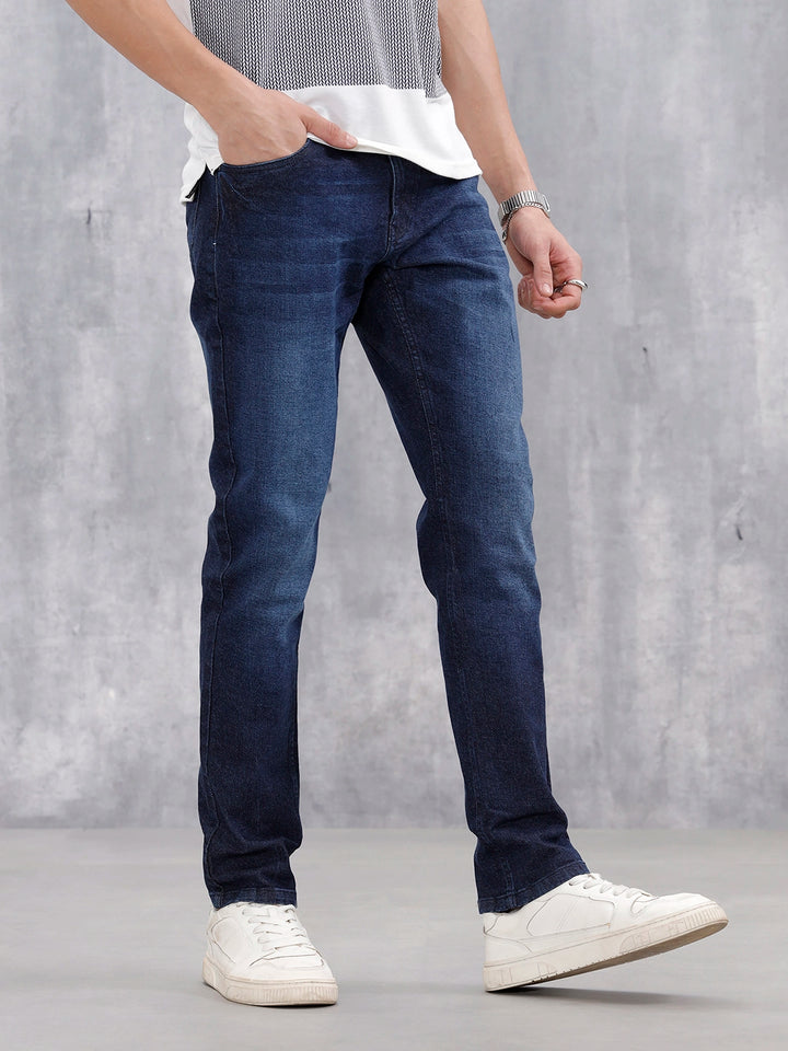 Slim Fit Casual Jeans For Men | Blue
