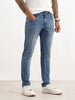 Washed Slim Fit Denim Jeans | Light Blue