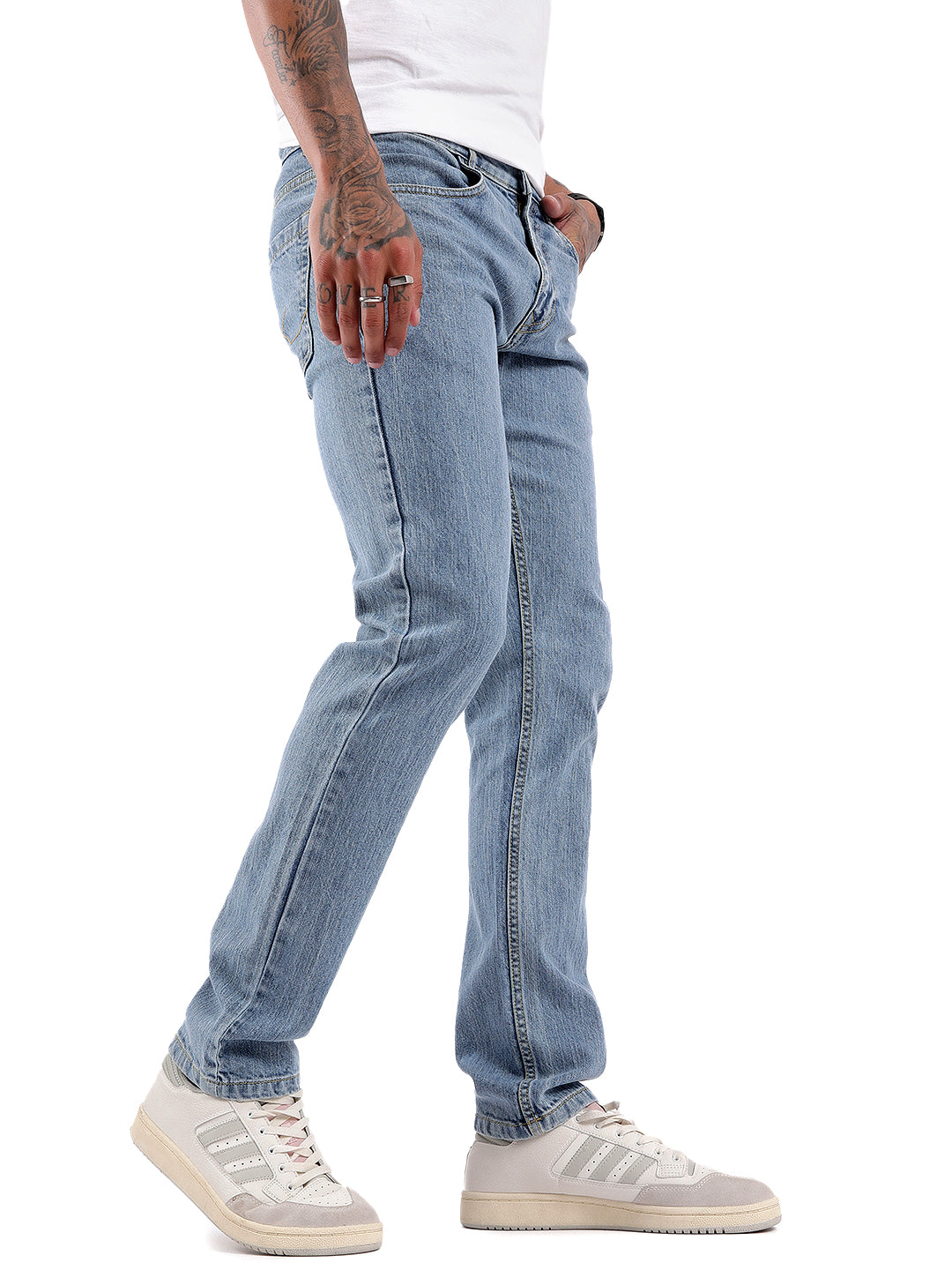 Light Blue Basic Slim Fit Jeans