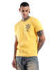 Rebel Wave Yellow Printed T-Shirt