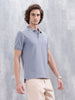 Polo T-Shirt With Contrast Trim Details | Grey